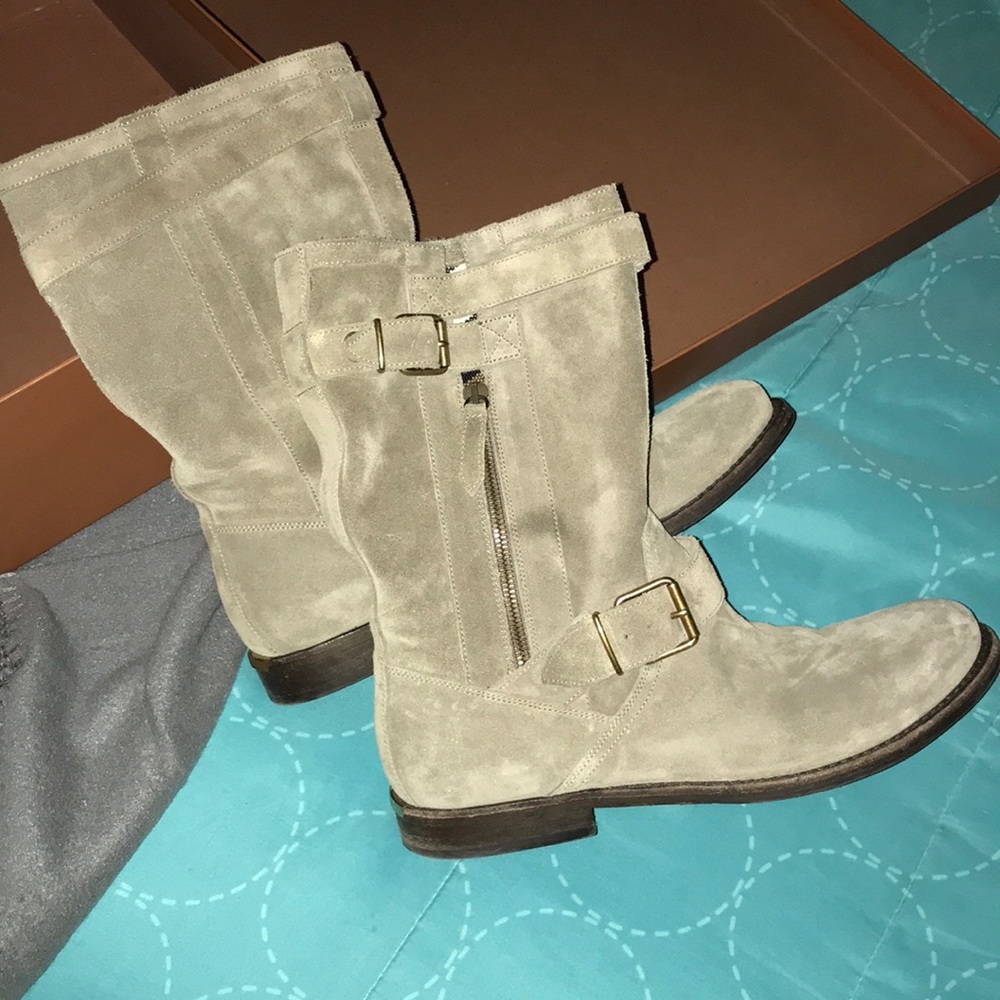 Grey Burberry Boots